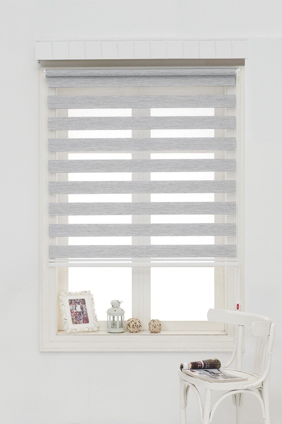 Bambu Raks Gri Zebra Perde
